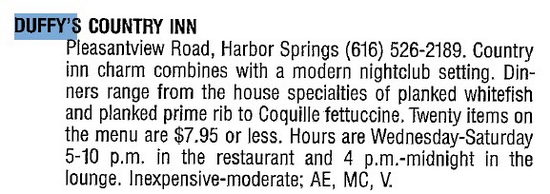 Duffys Country Inn (Hoppies) - April 1989 (newer photo)